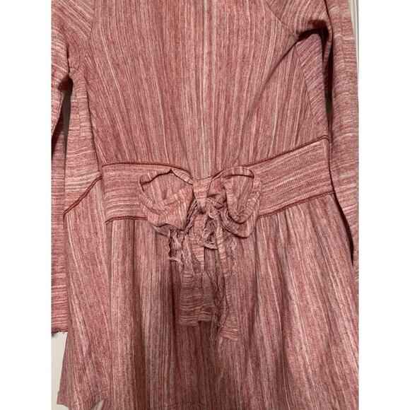 Free People Waterfall Fringe Take A Bow Cardigan Sweater Women's Size Small - Picture 7 of 8